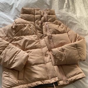 Dusty Pink Abercrombie Puffer